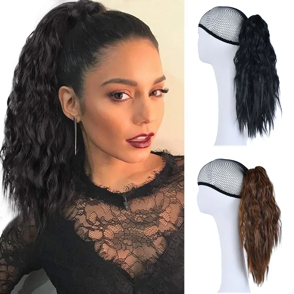 Claw Jaw Ponytail Extension Long Kinky Curly Synthetic Hair Ponytails Extensions for Black Women