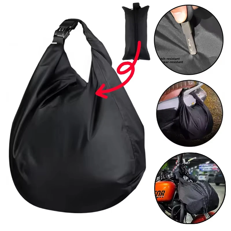 

Black Portable Travel Motorcycle Gear Bag Waterproof Oxford Cloth Luggage Storage Bag Motorcycle Accessories