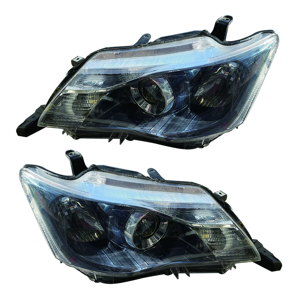 For Toyota Corolla Axio 2012 to 2015 NZE161 NZE164 Car Headlights Lens Black 81110-12J00   A Pair