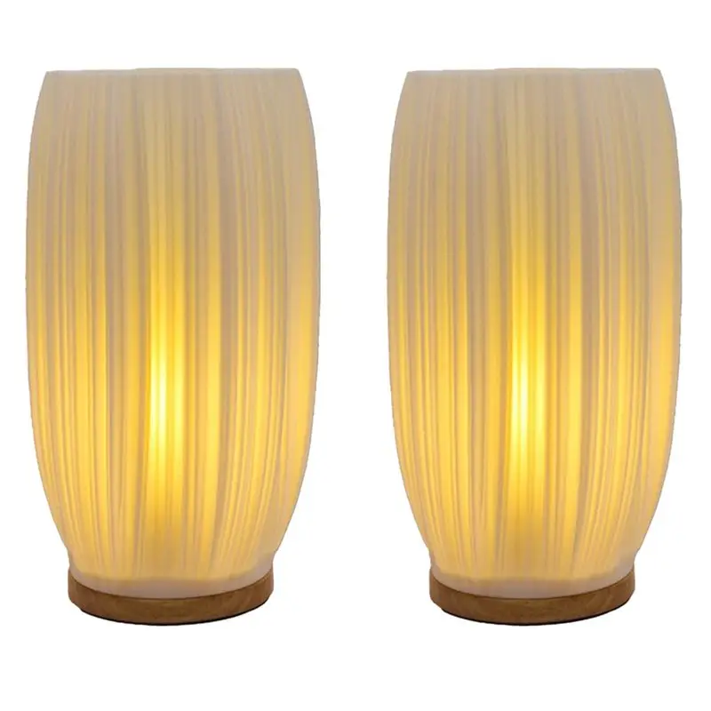 

Изысканные прикроватные лампы Exquisite-2X для тумбочки, винтажный полосатый маленький ночник для учебы и декора, Breeze D