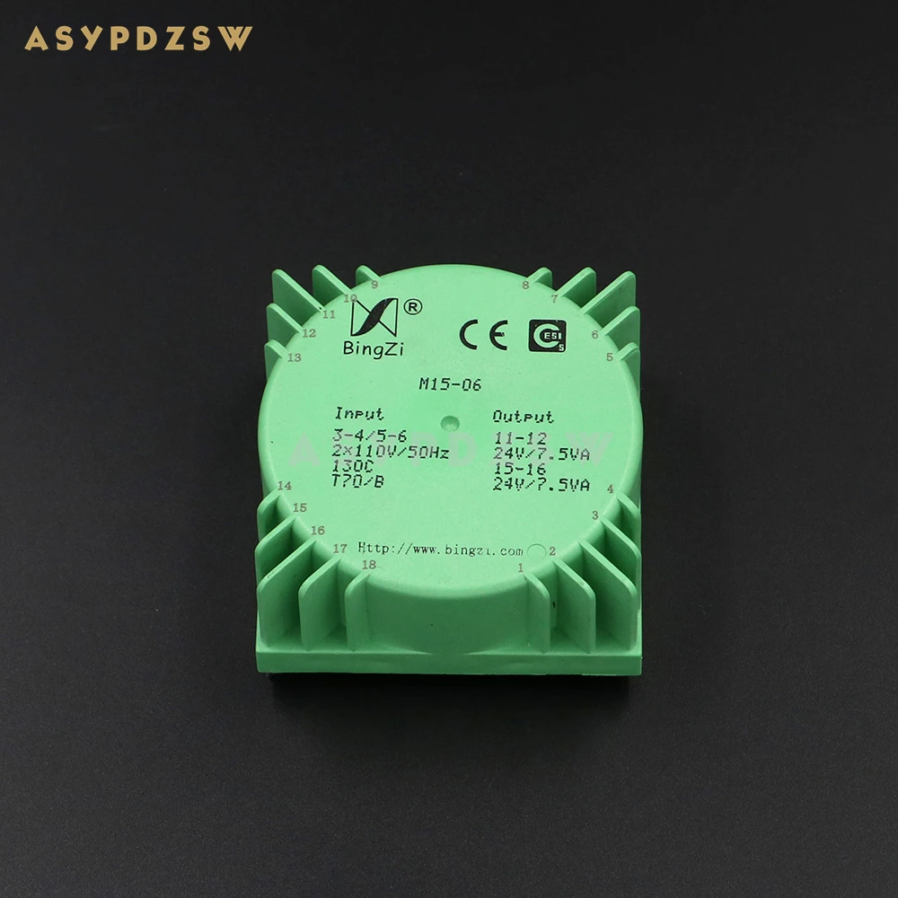 15VA Green Square 15W Sealed toroidal transformers M15-06 Output voltage AC dual 24V(2*24V)