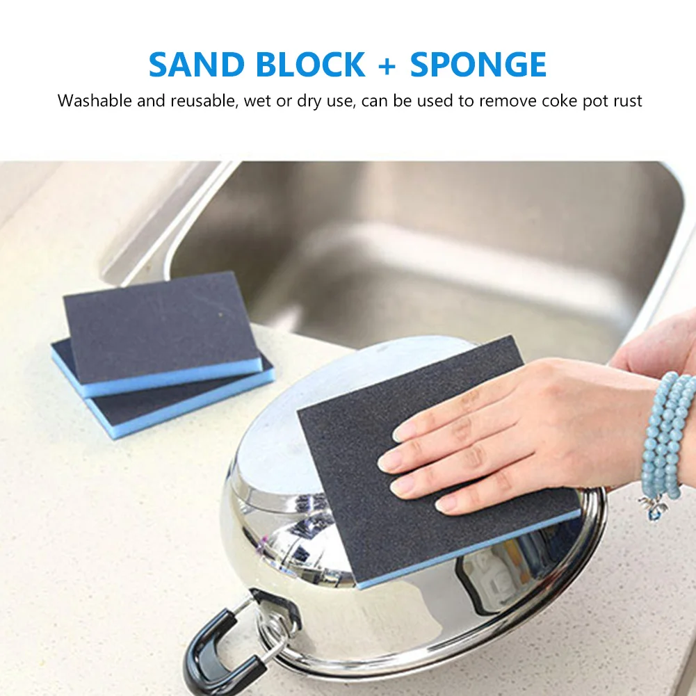 Kitchen Cleaner 120-1000 Grit High Quality Foam Abrasive Pads Sandpaper tools Polishing Sanding Sponges Grinding Blocks Washable