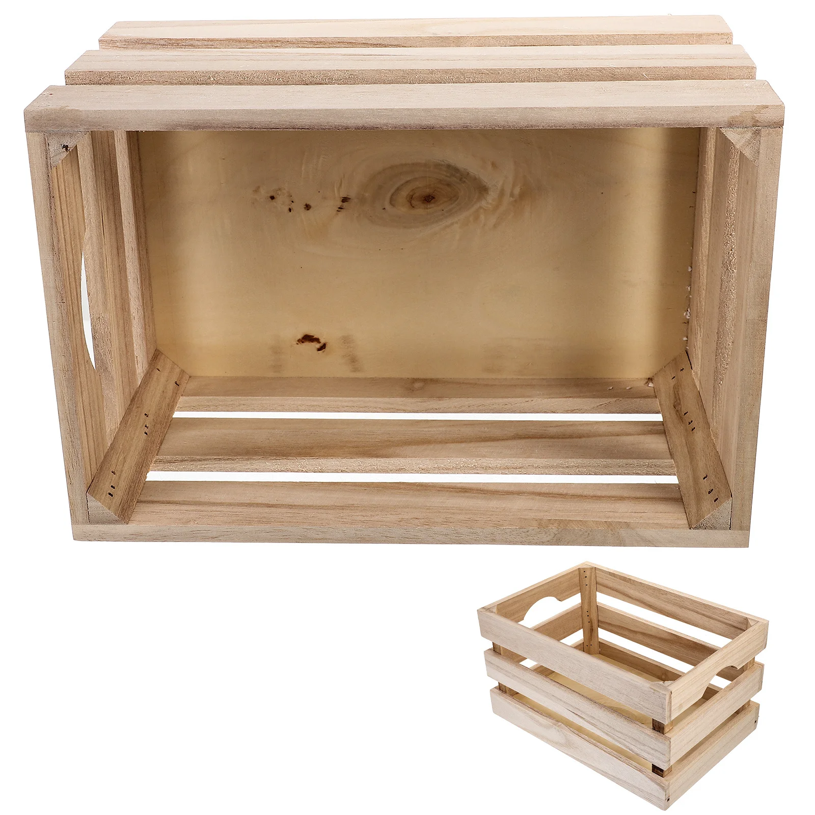 

Crate Box Vintage Large Storage Basket Hamper Boxes Empty For Home Office Organizer Sundries Holder Laundry Hamper