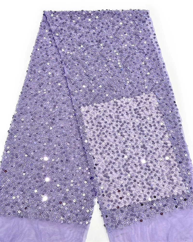 Африканское нигерийское французское сетчатое кружево с бисером и блестками, высокое качество, 2021, кружево с вышивкой и блестками, кружево для свадебных платьев для женщин