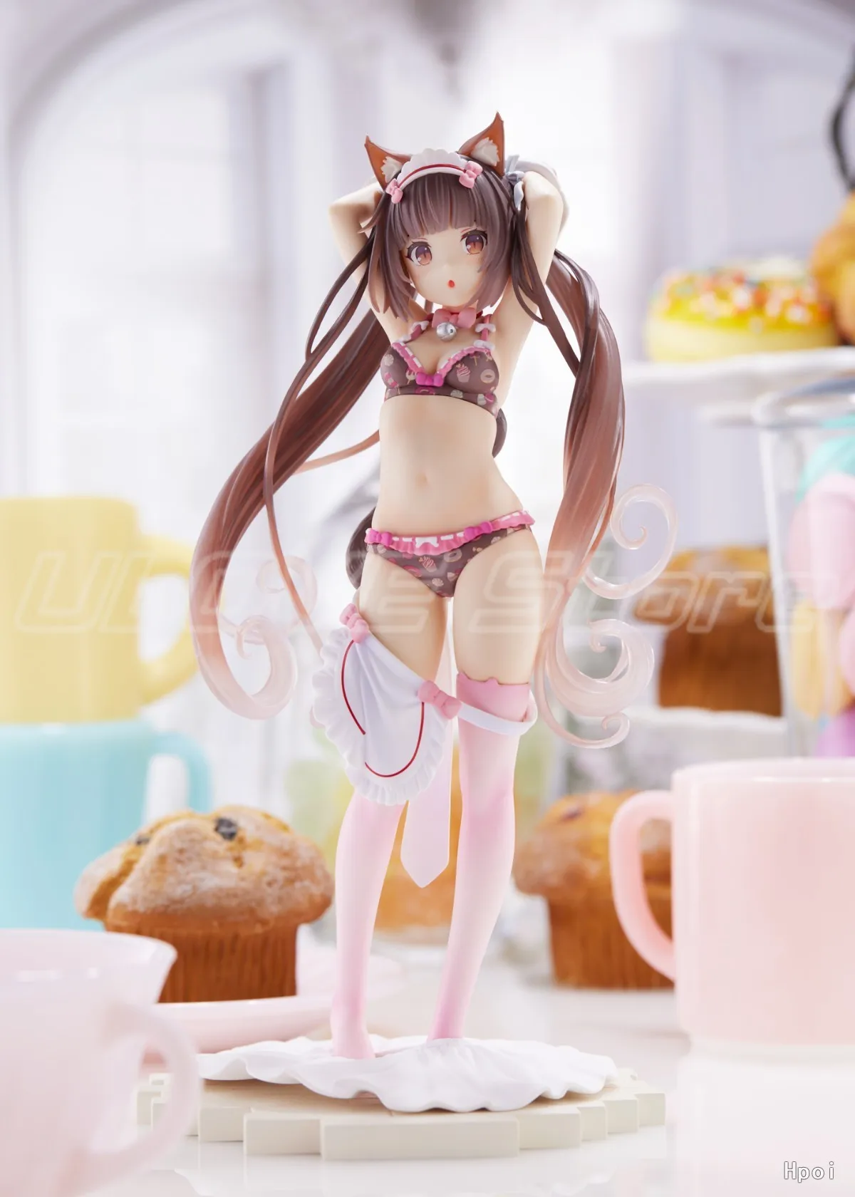 En Stock Original PLUM NEKOPARA Chocola figuras de animación modelo colección adornos de regalo