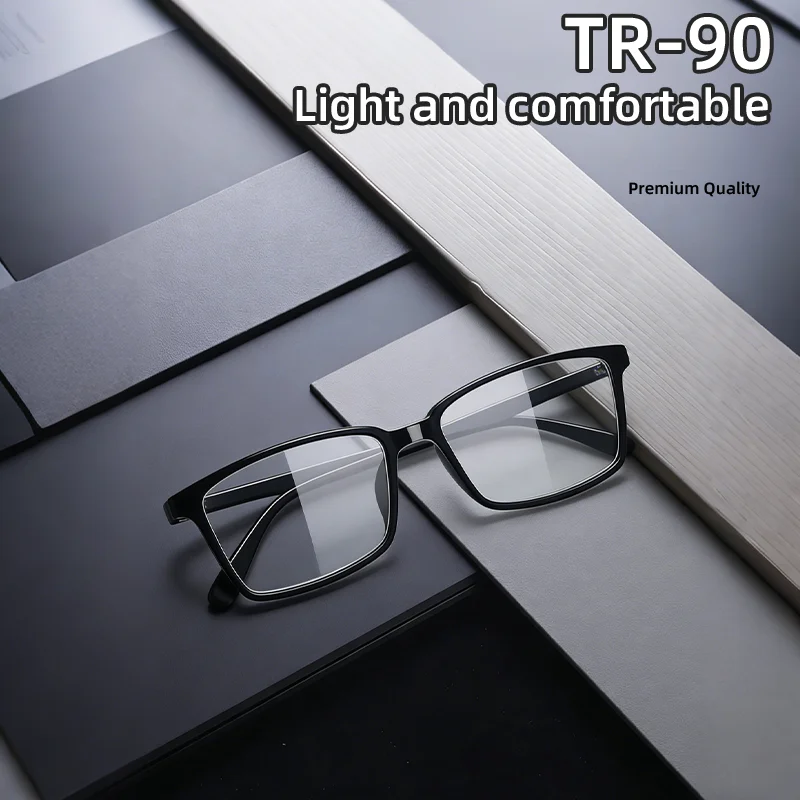 Modische Tr90 Ultraleichte und verschleißfeste Blaulicht-High-Definition-Lesebrille für mittlere und ältere Menschen