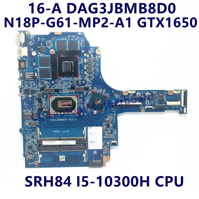 M02035-001 M02035-601 For HP 16-A Laptop Motherboard With I5-10300H/I7-10750H CPU GTX1650/GTX1650TI DAG3JBMB8D0 100% Tested Good