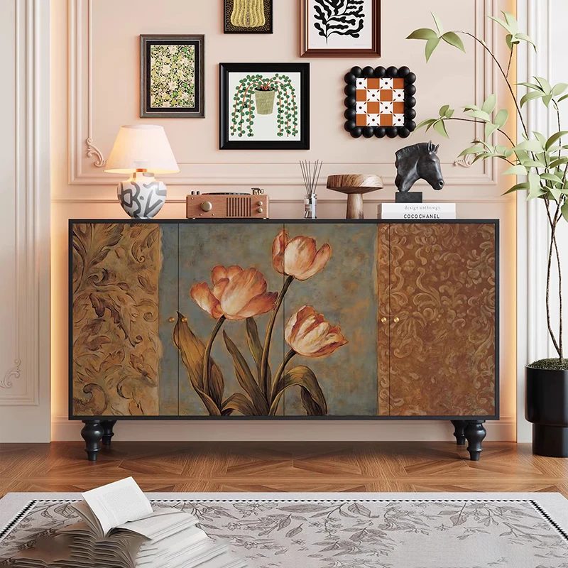 

Trendy Elegant Living Room Cabinets Vintage Premium Aesthetic Unique Display Cabinet Small Delicacy Ladekast Home Furniture