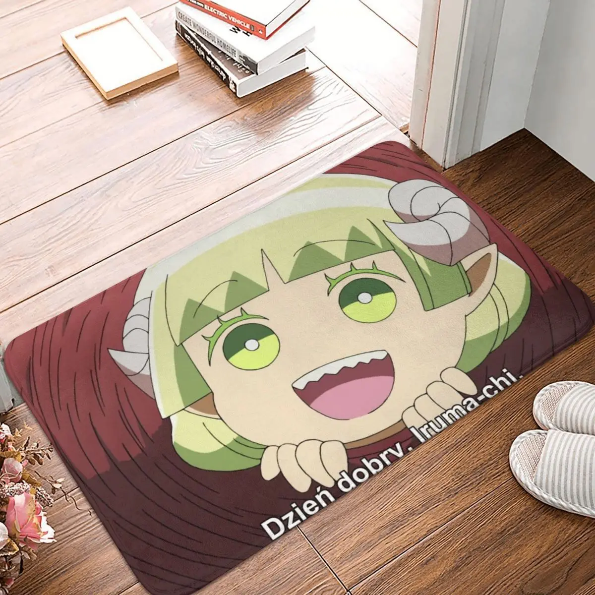 Mairimashita Iruma Kun Anti-Slip Doormat Living Room Mat Floor Carpet Entrance Door Rug Indoor Decor