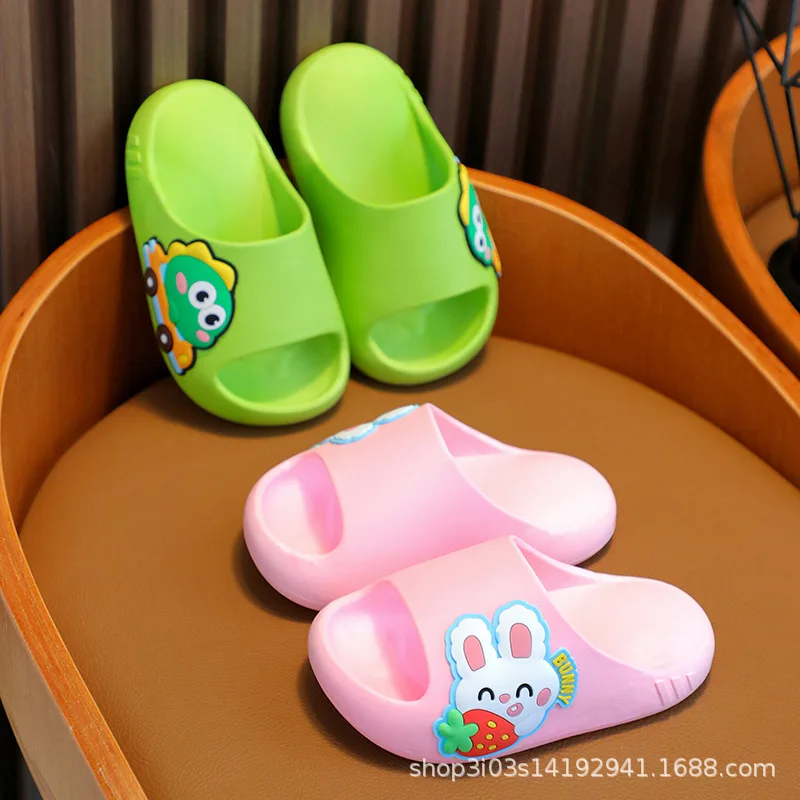 Children Soft-soled Non-slip Water Sandals Summer Kids Cartoon Thick-soled Beach Shoes Boy Girl Flip-flops Outdoor Casual Sandal - view 2