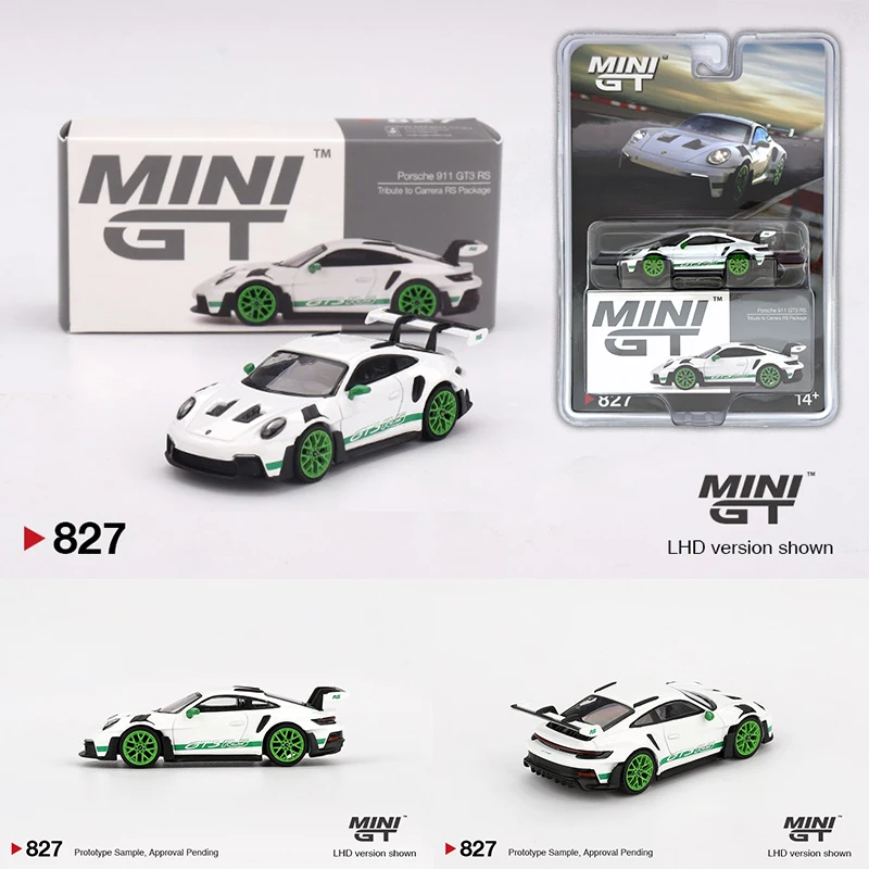

MINIGT 827 1:64 Porsche 911 992 GT3 RS Tribute To Carrera RS Package Diecast Car Model Collection Toys