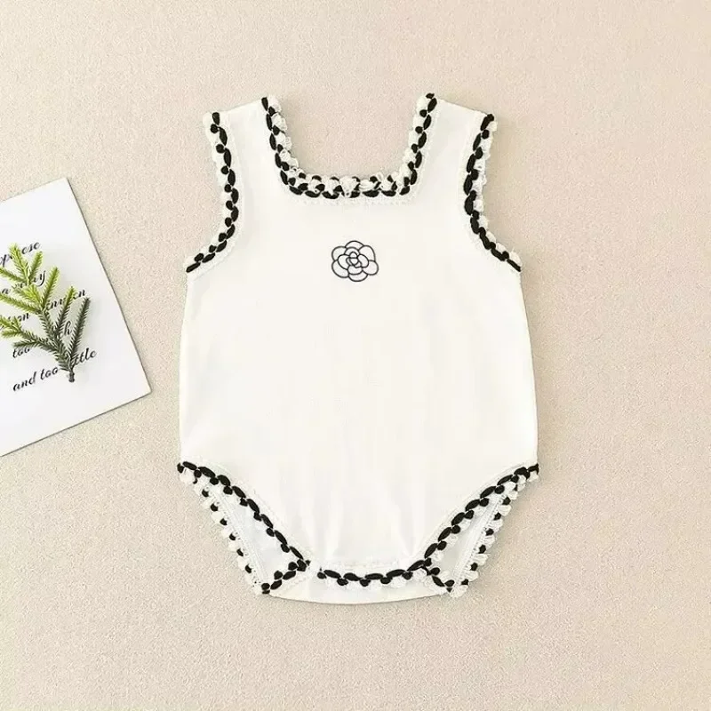 Summer Newborn Baby Girl Clothes Cute Flower Suspenders Rompers Toddler Girls Kawaii Jumpsuit Baby Onesie Bodysuit 0-3y