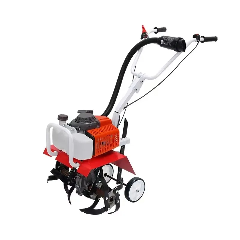 Competitive Price 63.3cc engine mini rotary tiller rotavator with knife tiller cultivator for garden