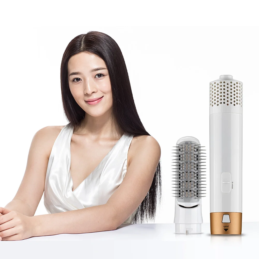 Hair Dryer Hot Air Brush Styler and Volumizer Hair Straightener Curler Comb Negative Ion One Step Hair Dryer Brush