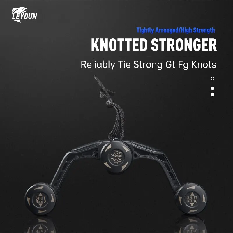 LEYDUN Fishing Tools GT FG PR Knotter Assist Line Leader Connection Knotting Machine Bobbin Winder Lines Wire Japan Knot Tool