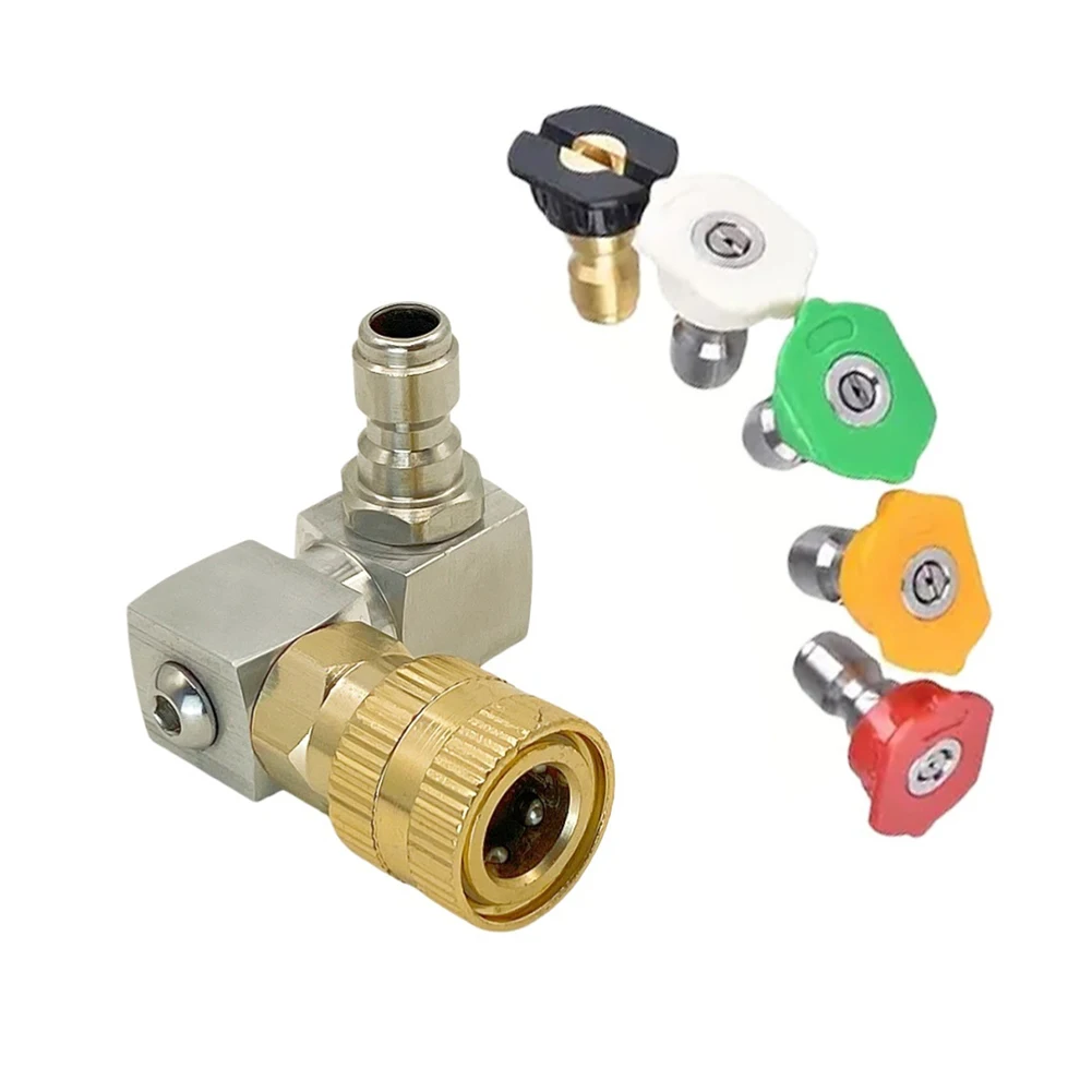 High Pressure Rotating Nozzle Accessory for Pressure Washer with Full 360 Degree Movement and Quick Connect Interface Support