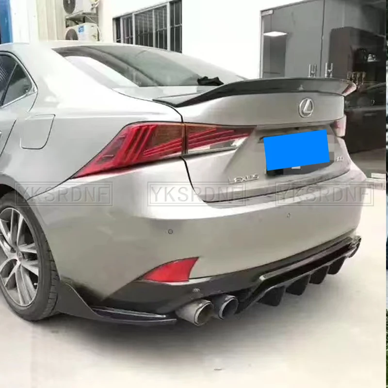 車用リアスポイラー,トランク,リップ,ブラック,カーボンファイバー,Lexus is200,is250,is350,is300,2014-2019