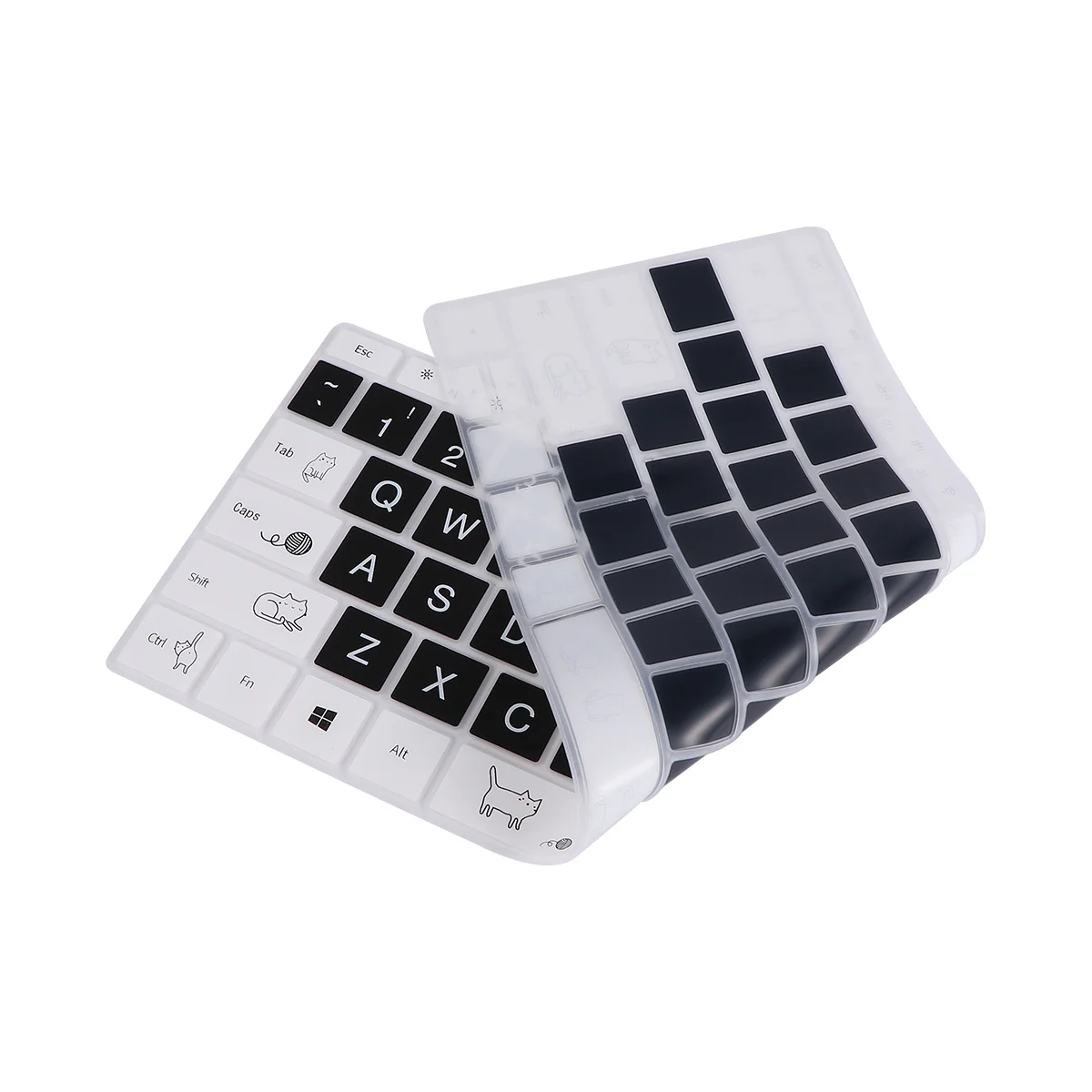 

Silicone Keyboard Membrane Cartoon Animal Pattern Cover for Laptop Waterproof Spill Dirt Protection Keyboard Cover