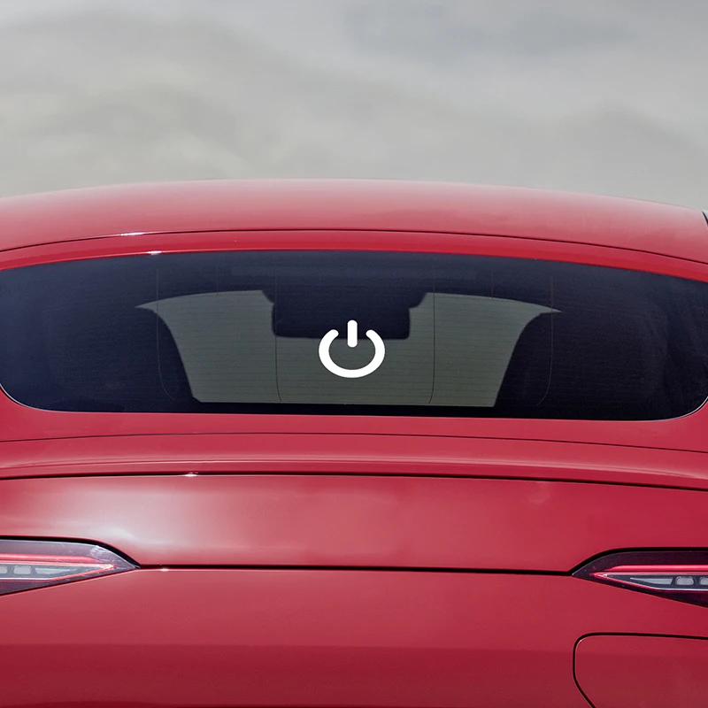 

Power Switch Sticker for Cars Reflective Cool Minimalism Car Styleing Vinyl Waterproof Sun Protection Car Sticker Window Decal