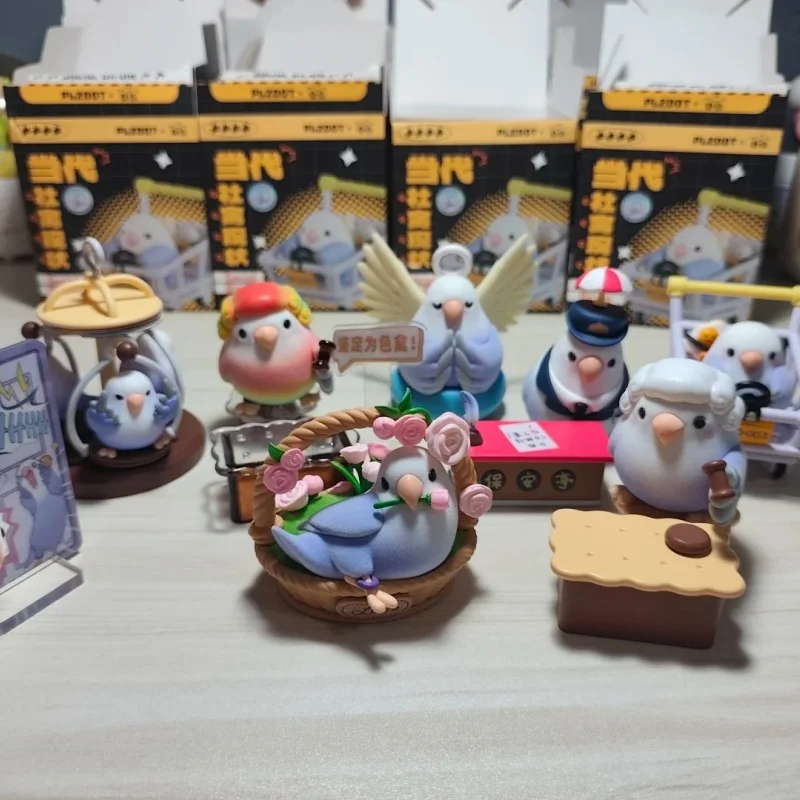 

Plzdot Bird Taro Round Flock Blind Box Civilization Bird Contemporary Social Animal Phenomenon Third Game Bird Toys Girls gift