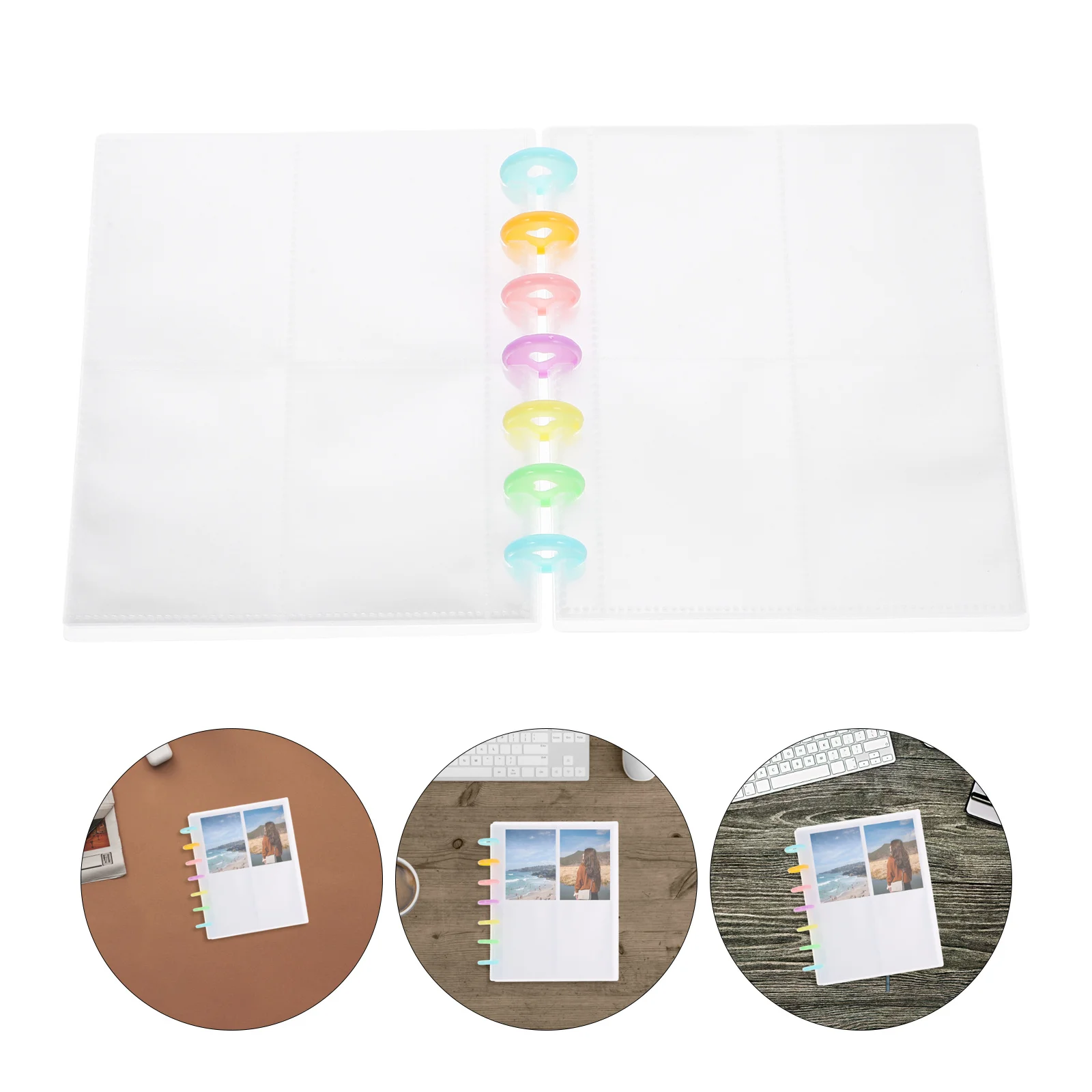 

Photo Album Decorative Photo Case for Wedding Birthday Baby Instant Camera Picture Collection Album with Transparent