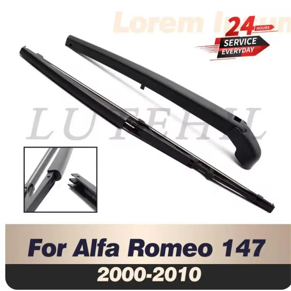 Scheibenwischer 13" Heckscheibenwischerblatt & Arm-Set für Alfa Romeo 147 2000-2010 2001 2002 2003 2004 2005 Windschutzscheibe Windschutzscheibe Heckscheibe