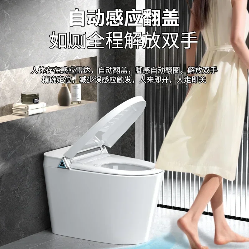 Bathroom Toilet,Auto Sensor Flush Open Electric Bathroom Japanese One Piece Intelligent Wc Commode Toilet Bowl Automatic