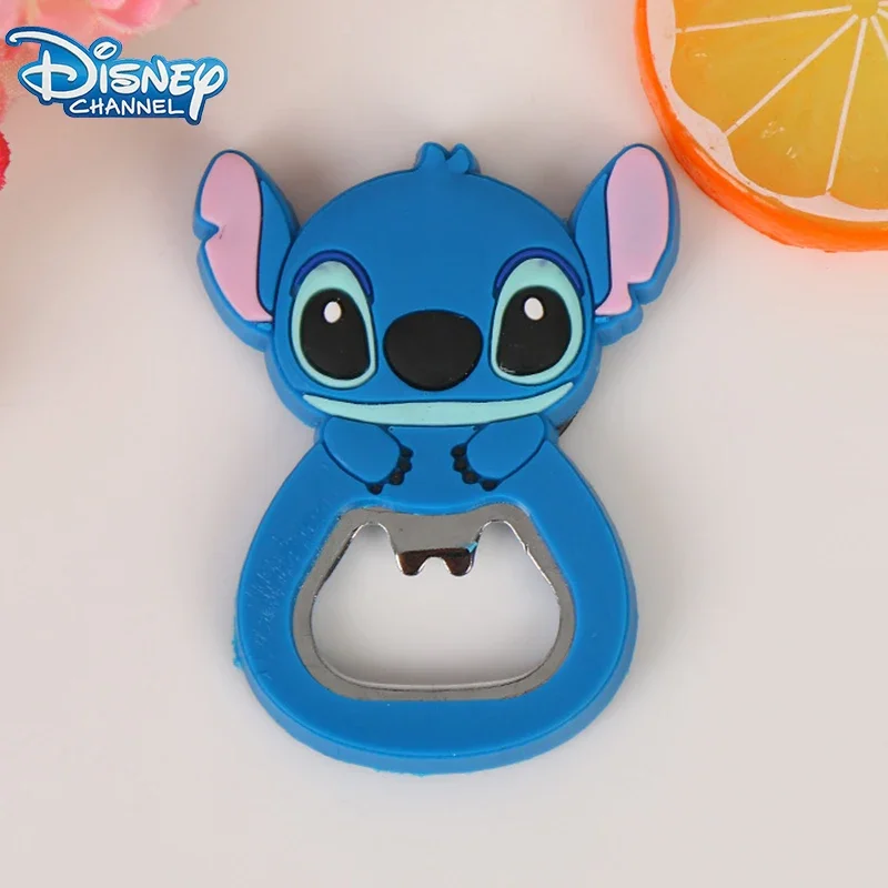 Disney Stitch Beer Bottle Opener Drinks Cartoon Cute Refrigerator Magnet Creativity Party Gift Funny