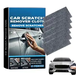 Nano Sparkle Cleaning Cloth 6Pcs Nano Car Scratch Remover Safe Auto Scratch Remover Nanosparkle Cloth For Vehicles Paint