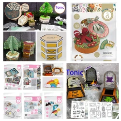 Caja de baratijas de árbol genealógico, troqueles de corte de Metal para bricolaje, álbum de recortes, tarjeta de felicitación, plantilla artesanal en relieve decorativa, Navidad, nuevo