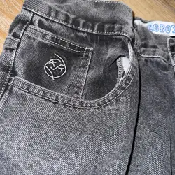 Jean Polaire Brodé pour Homme et Femme, Pantalon Vintage, Décontracté, Hip Hop, Streetwear, Baggy, Surintendant, Vêtement Masculin, Y2k