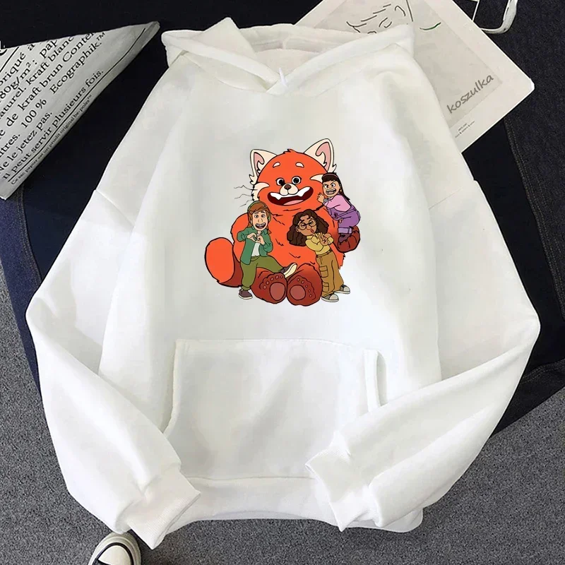 

Fashion Women's Casual Sweatshirts Harajuku Cartoon Kawaii Turning Red Movie Print Cute Autumn New Men Round Neck Hoodies