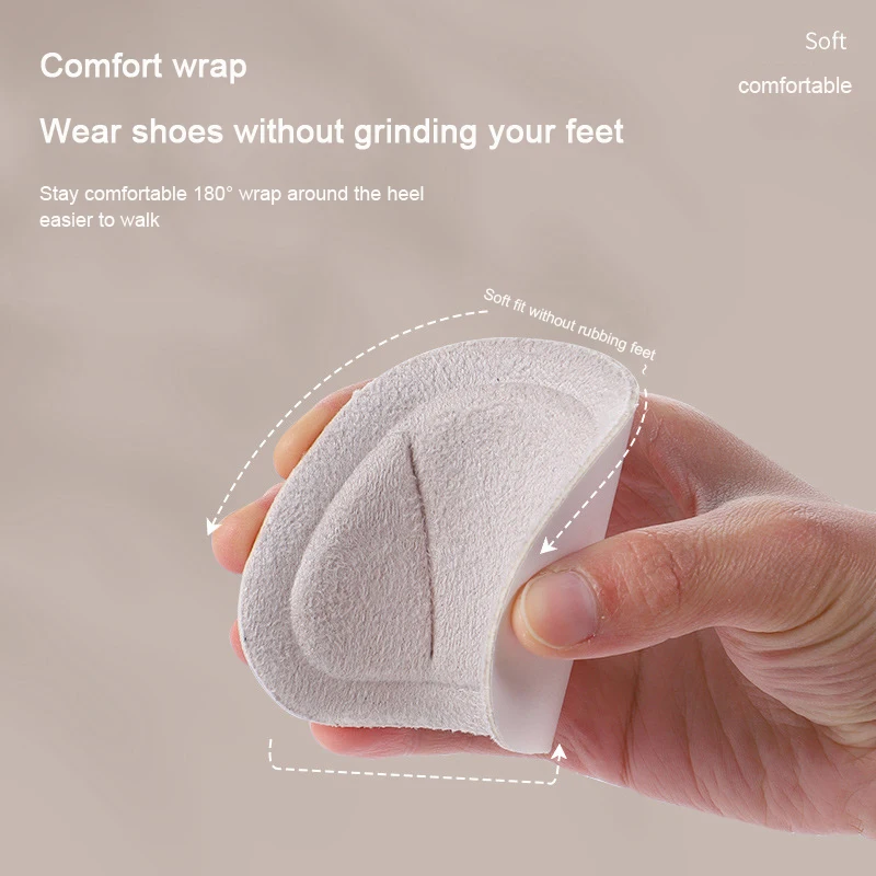 2Pcs Patch Heel Pads for Sport Shoes Adjustable Antiwear Feet Inserts I Men Anti Slip nsoles Protector Sticker Foot Care Cushion