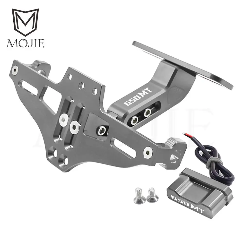 

Accessories For CFMOTO 650MT MT650 650 MT 2023 All year License Plate Holder Number Plate Frame LED Light Bracket turn signal