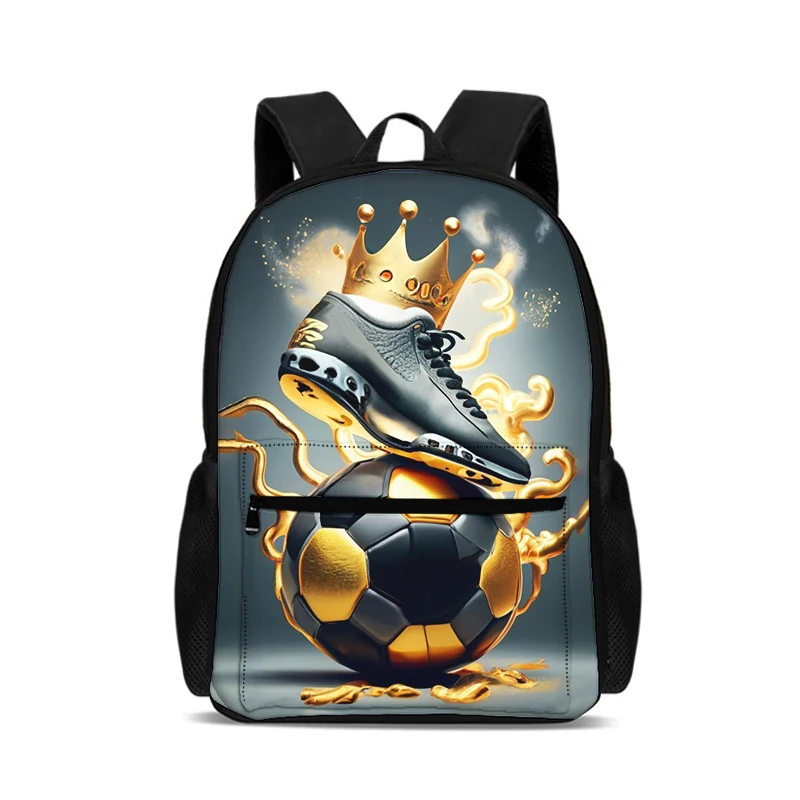 Sports Football Match Backpack Football Star Large Capacity & Light Weight Bags for Student Rucksack for Boys Girls Best Gift