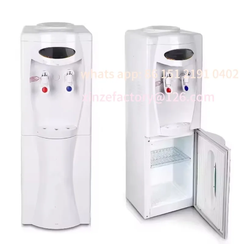 Customizable Electric Light Emitting Diode Display Hot and Cold Water Dispenser Floor Type Compressor Cooling with Cabinet Plast