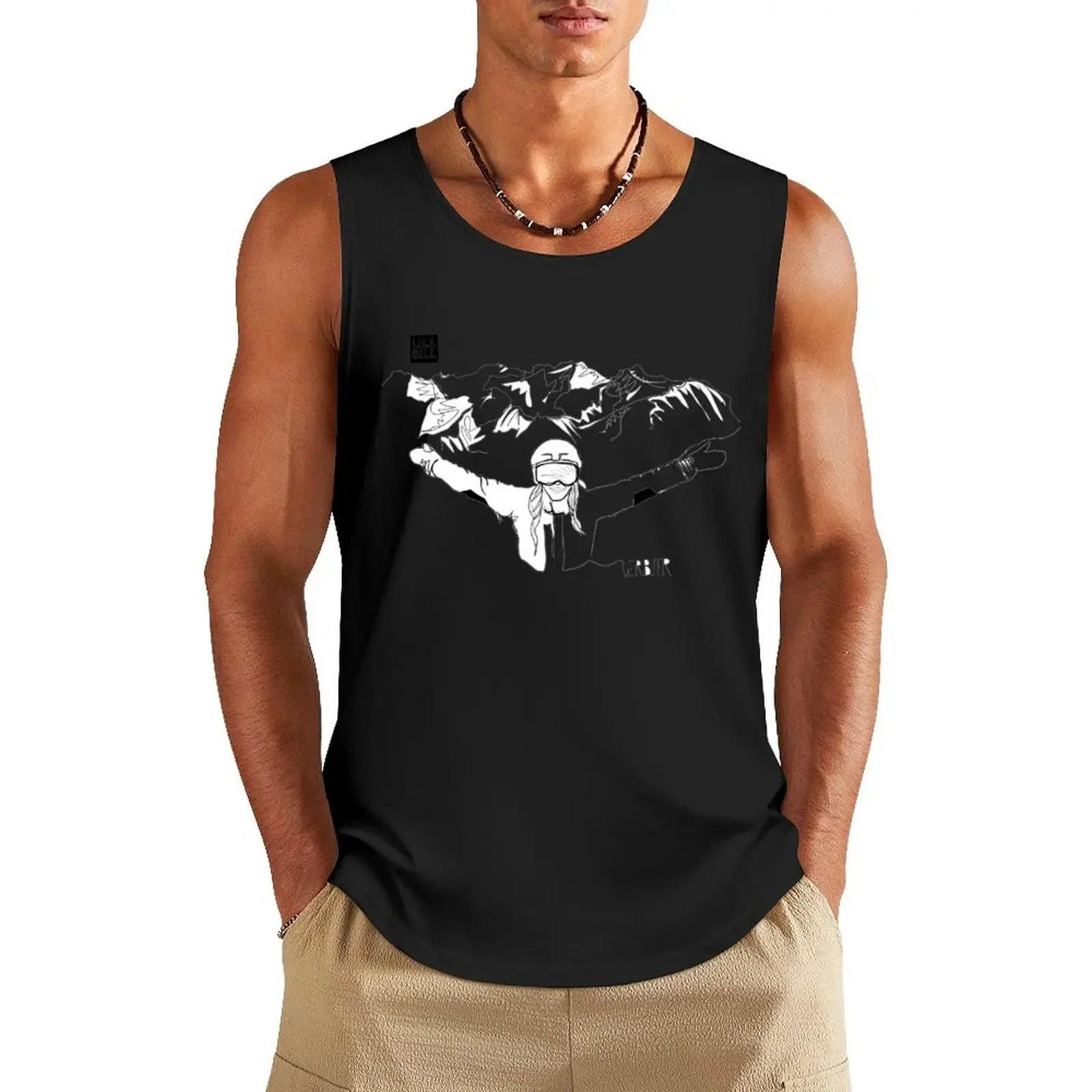 

HAPPY SKIER Tank Top muscular man Sleeveless top