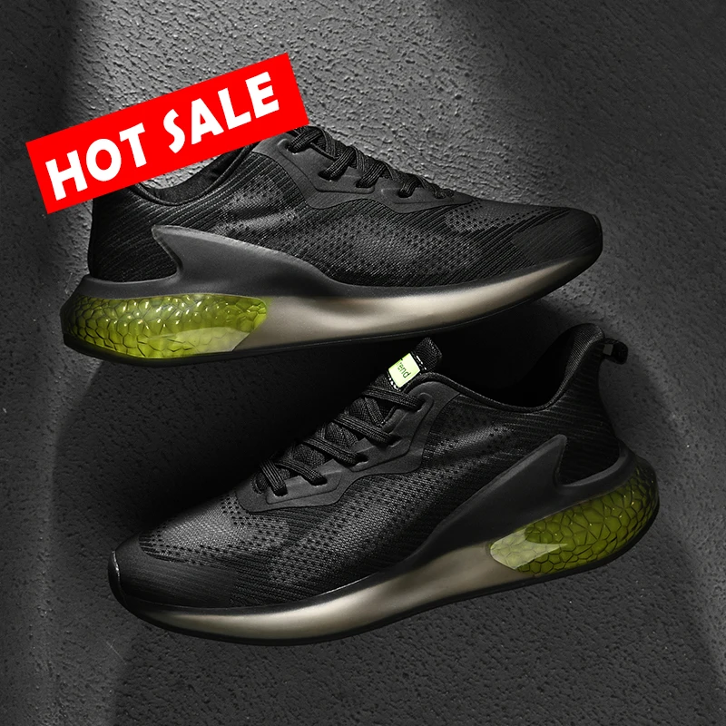

2021 летние кроссовки на воздушной подушке для бега, марафона, мужские спортивные дышащие легкие удобные нескользящие кроссовки для отдыха