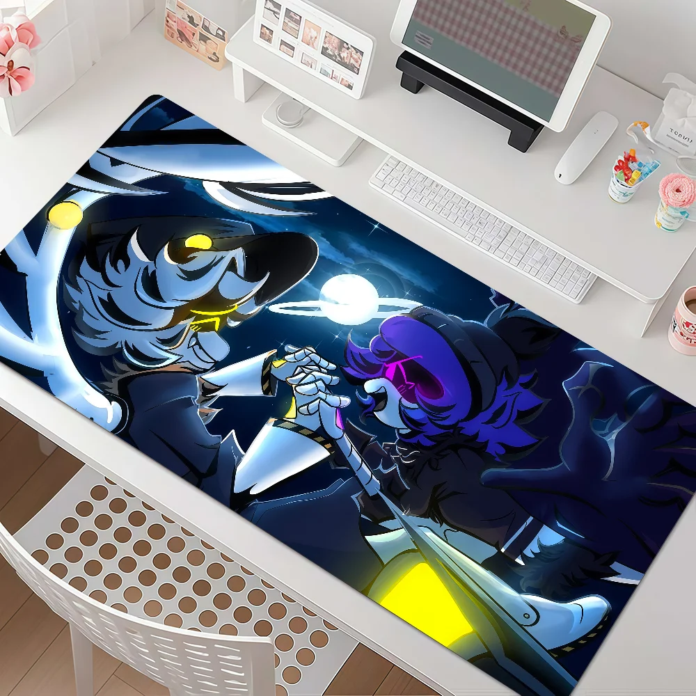 Anime M-murder D-drones Mouse Pad Anti Slip Rubber Edge Locked Thickened Laptop Gaming Desk Mat