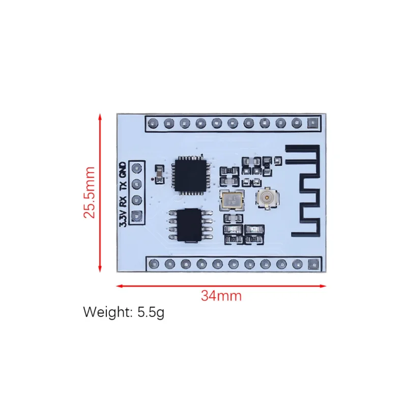 ESP8266 Module Serial Port Send Receive IO Take Out WiFi Wireless Transceiver ESP-201 with IPX Antenna