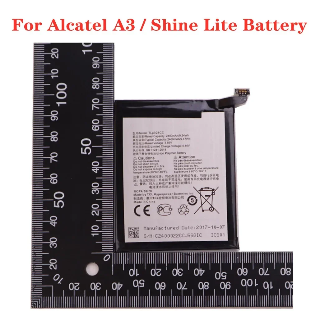 

TLP024C1 TLP024CJ TLP024CC Battery For Alcatel A3 OT-5046 Shine Lite OT-5080 5080X OT-5046D OT-5046Y 5046D 5046Y Phone Battery