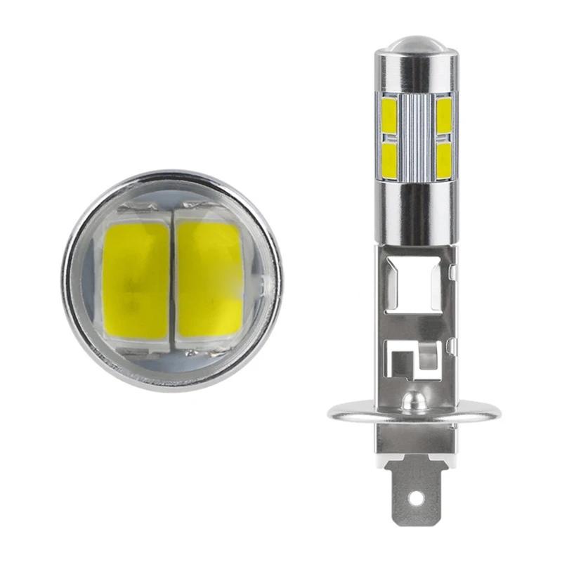 10LED H1 10SMD 5630 Car Highlight LED Bulbs T10 High Power Driving Headlamp Auto Anti Fog Light 12V Dropship