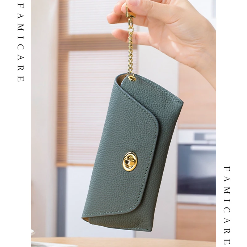 

Новинка 2024 года, чехол для солнцезащитных очков из натуральной кожи, легкий роскошный модный винтажный чехол-органайзер для очков, простая портативная сумка для очков