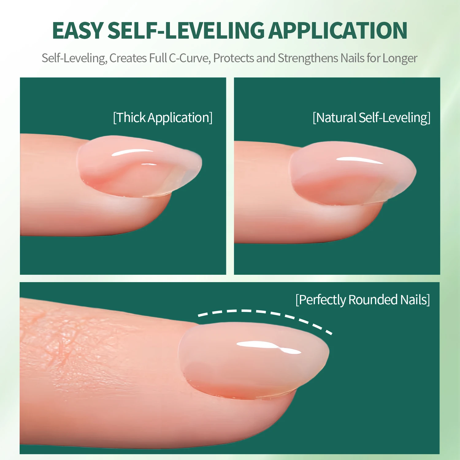 Nailpop 7-in-1 Builder Nail Gel Fast Building Gel Nail Polish Clear White Pink Nude 15ml Nail Tip Reinforcement and Extension image 6