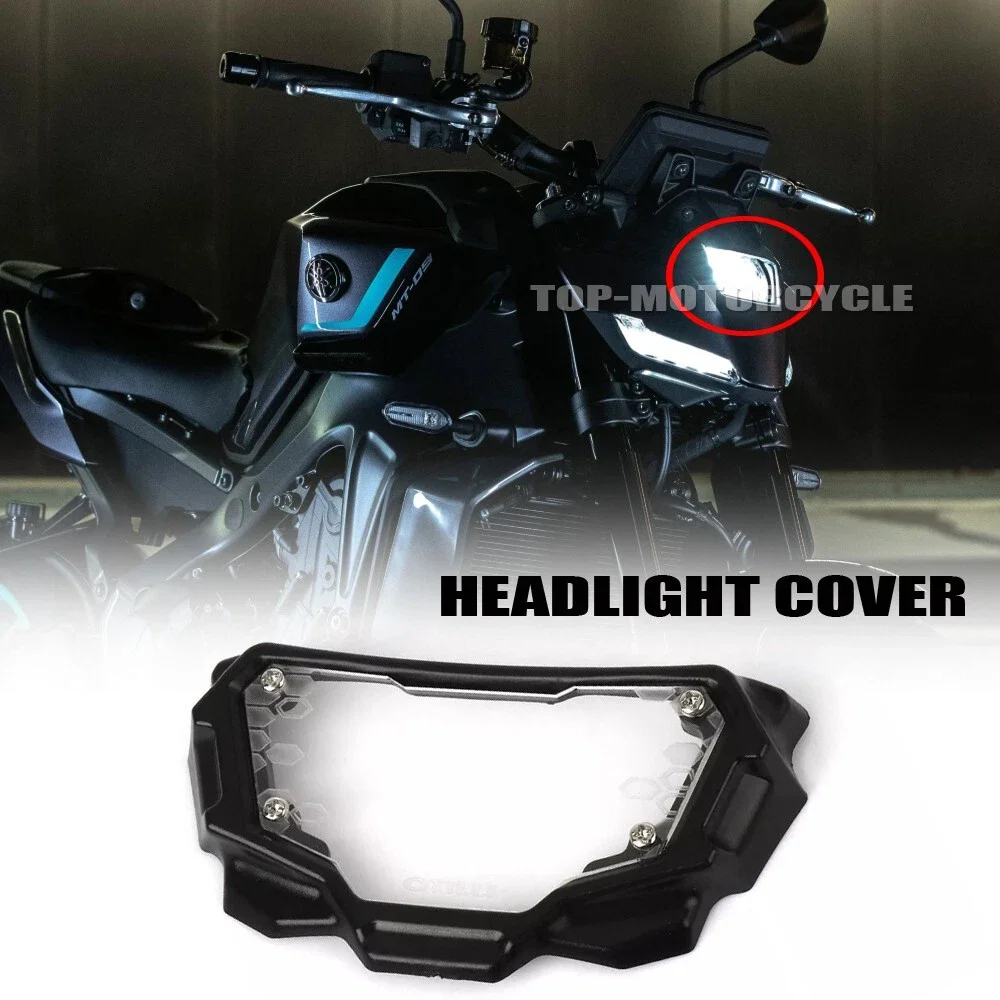 

Motorcycle For Yamaha MT09 MT 09 mt09 MT-09 2024 2025 Headlight Protector Front Lamp Head Lights Guard Cover ﻿Accessories