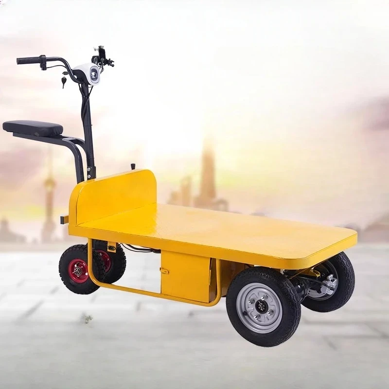 Camion elettrico a pianale che inverte il cantiere dell'asino che tira il trasportatore di verdure con serra per camion da caric