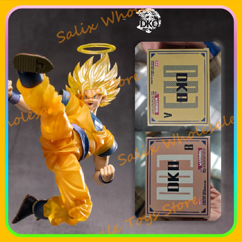 

In Stock DKO Toys Dragon Ball Z Super Saiyan SSJ2 Lightning Awakening Son Goku Head Accessories Anime Action Figure Model Toy