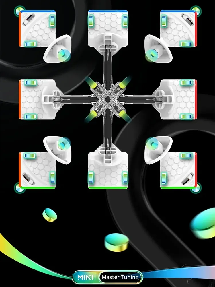 GAN 미니 M 프로 UV GAN 3x3x3 마그네틱 스피드 큐브 스티커리스 3x3 스피드큐브 전문가용 매직 큐브 퍼즐 장난감 어린이용