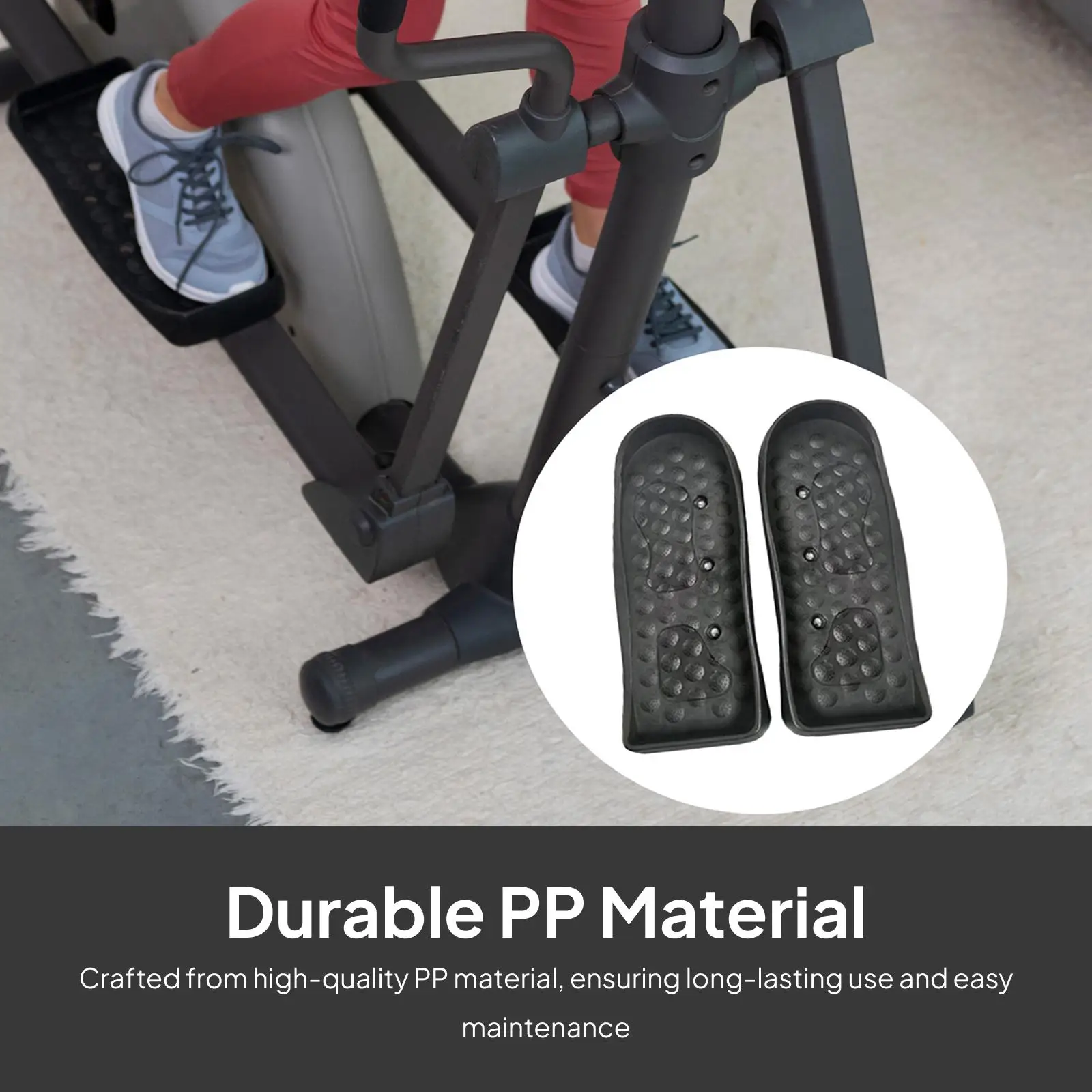 Strength Training Foot Pedal PP Material Exercise Accessories for Home Gym Static Elliptical Machine