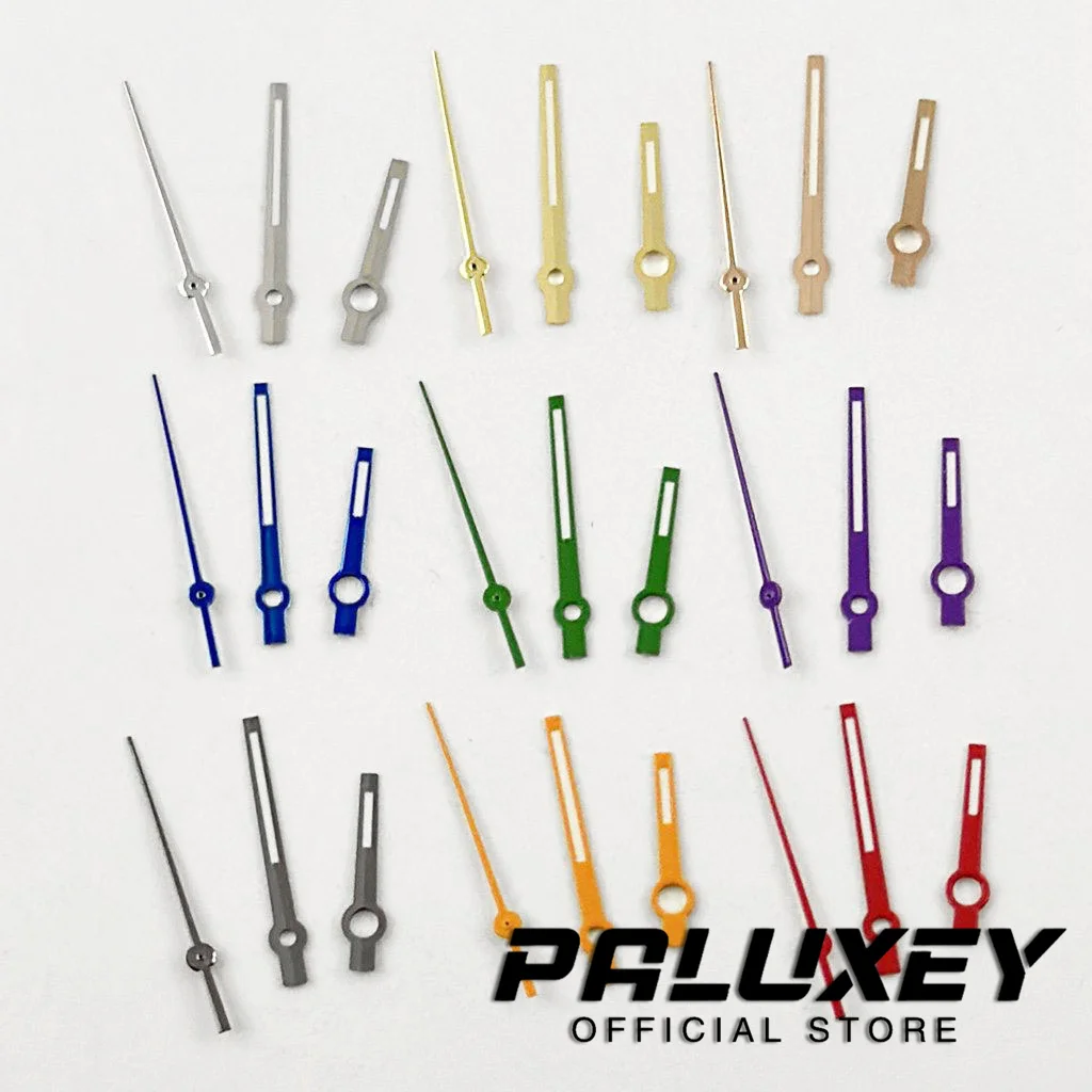 NH35 Green Rose Gold Red Silver Gold Blue Orange Watches Needles For NH35/NH36/4R/7S Watches Pointers Log Watch Hands